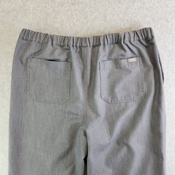 Figs Scrub Pants Mens Large Tall LT Gray Pisco Straight Leg Structured Fit - Picture 5 of 15